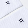 11 Degrees - Core Logo Crew Socks 3Darab - White
